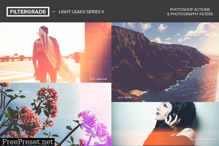 FilterGrade Light Leaks Photoshop Actions S2 MJ6U7E