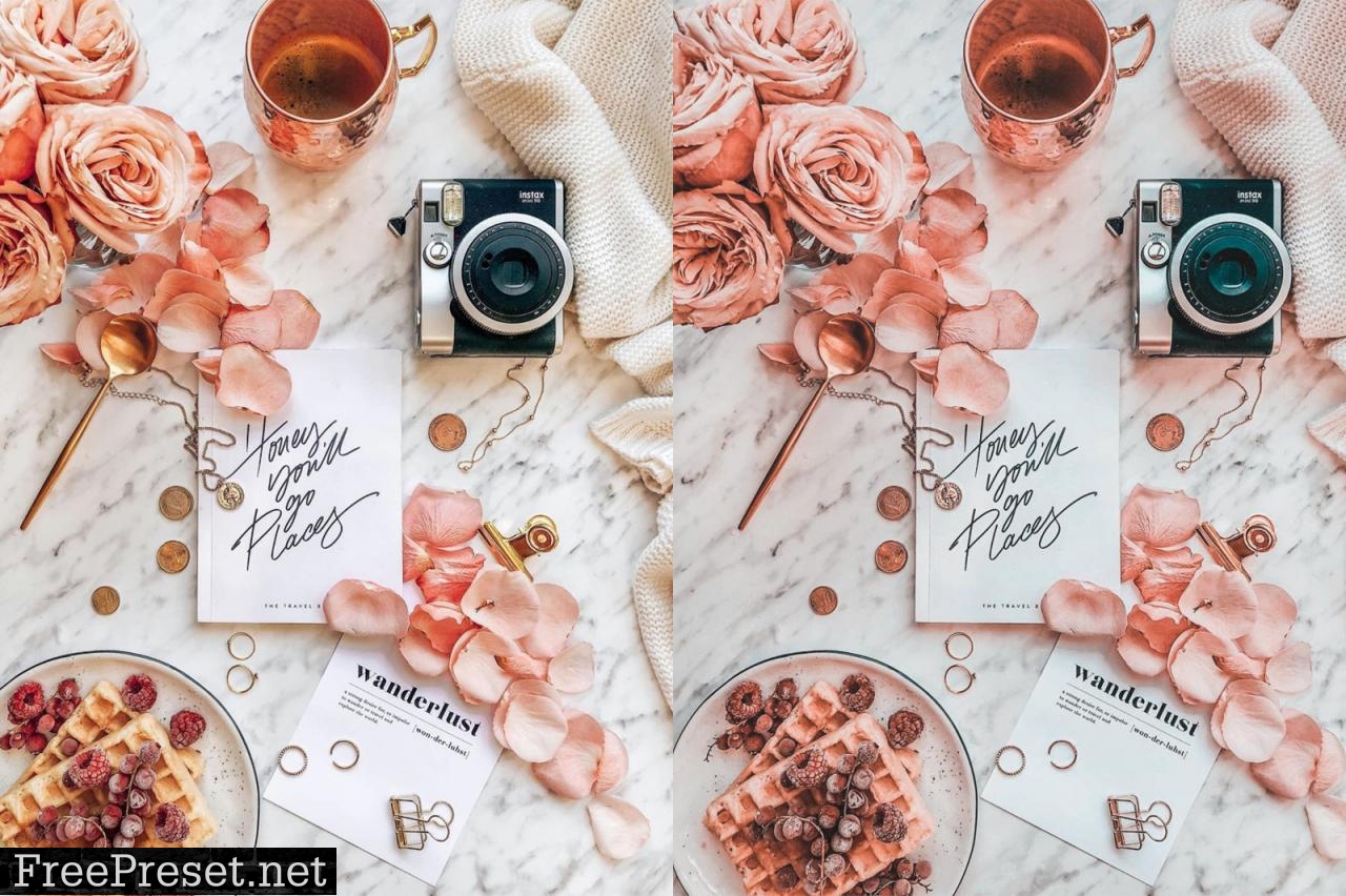 Flat Lay Lightroom Presets for Product Photography