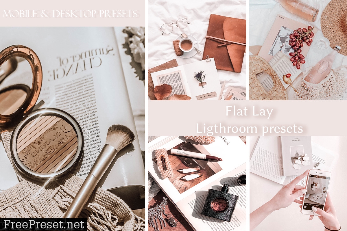 Flat Lay Lightroom Presets for Product Photography