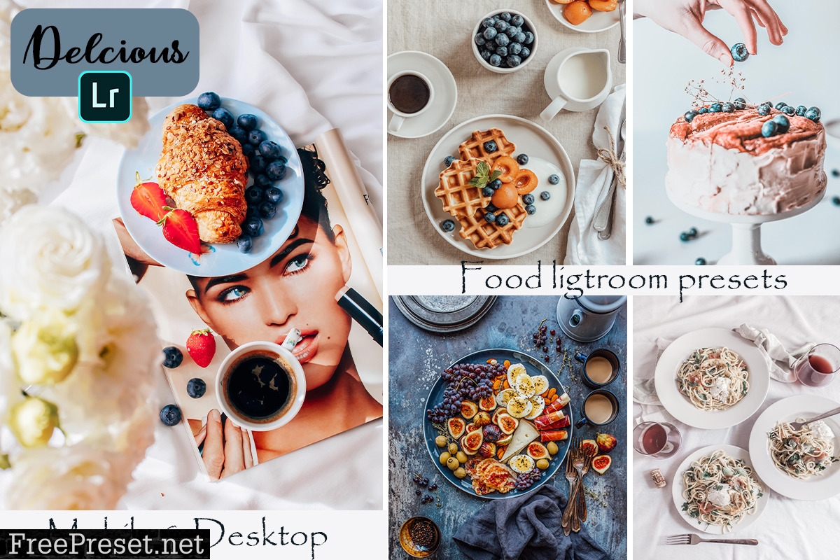 Food Blogger Mobile & Desktop Lightroom Presets