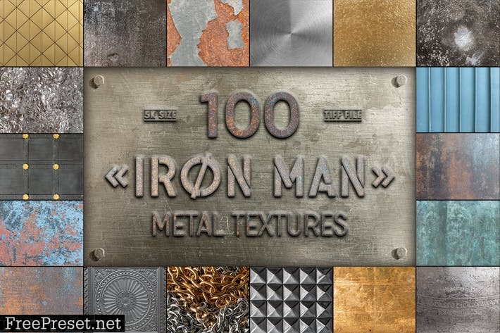 Iron Man - 100 Metal Textures RQQUAQP