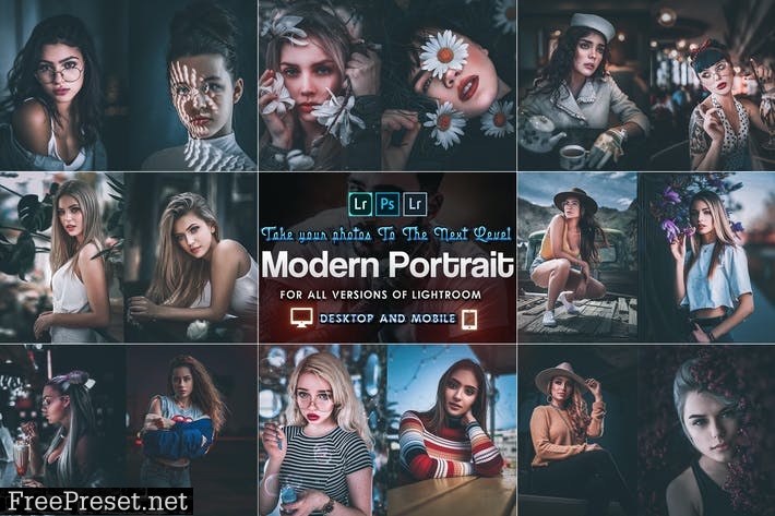 Modern Portrait Presets Mobile and Desktop Lightro