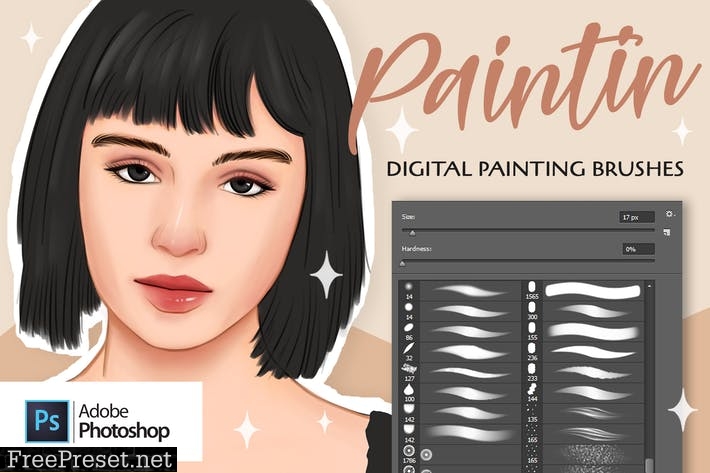 Paintin Brushes for Adobe Photoshop GY3PDNU