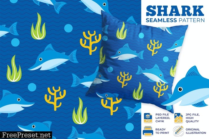 Shark Seamless Pattern AW765AL
