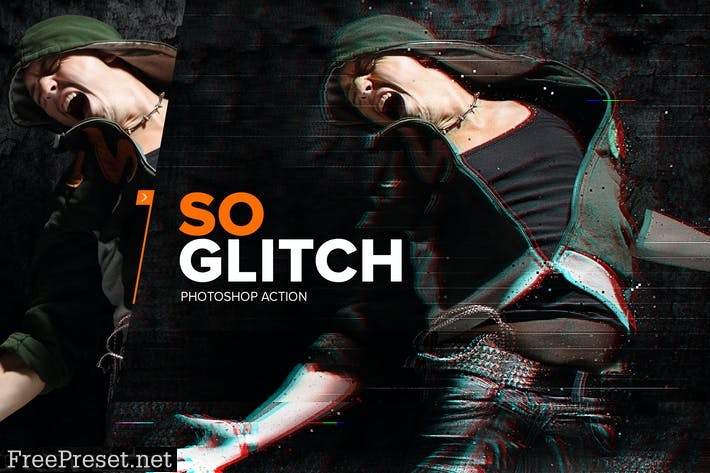 SoGlitch Photoshop Action KPWLCD