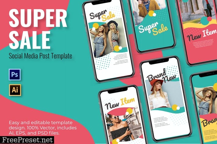 Super Sale Social Media Template 26PKUDC