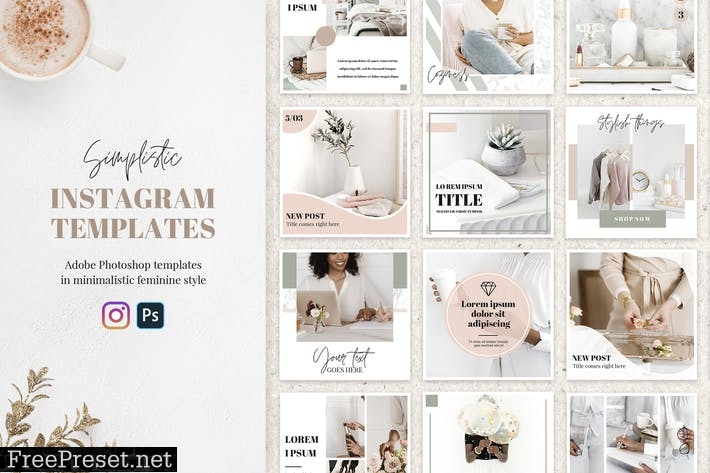 20 Feminine Instagram Templates 4FQRZ5C