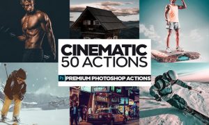 50 Cinematic Photoshop Actions NYXR8FY