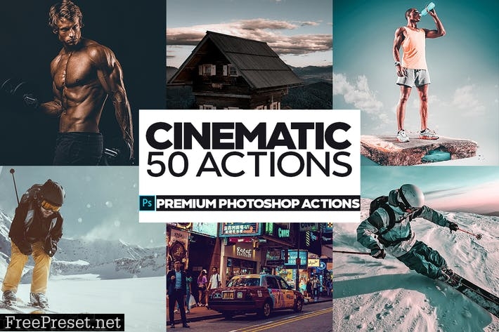 50 Cinematic Photoshop Actions NYXR8FY