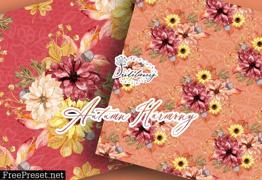 Autumn Harmony digital paper pack LQL27NQ