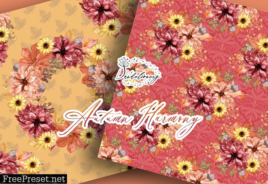 Autumn Harmony digital paper pack LQL27NQ