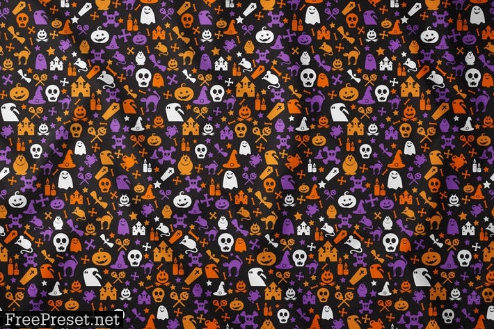 Bright Halloween Seamless Pattern 4LZ9G5F