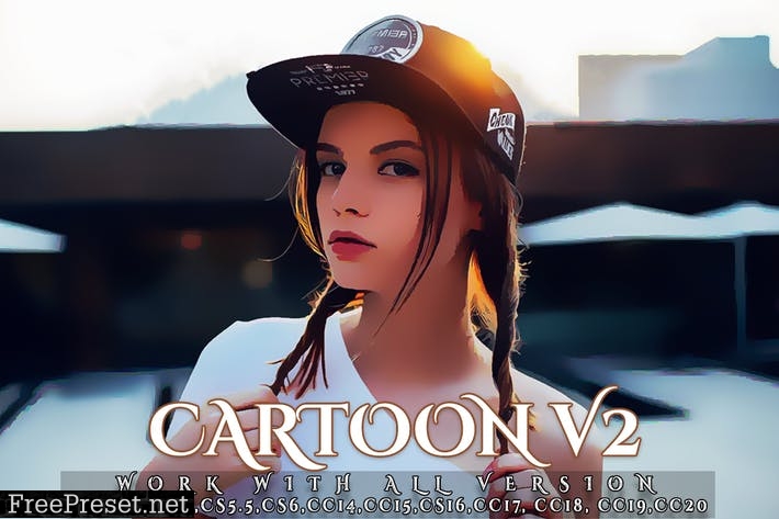 Cartoon Painting Photoshop Actions UDWAEZ3