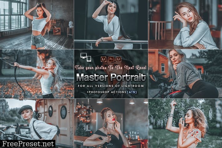 Master Portrait Actions Presets (Mobile & Desktop) DKFFGTV