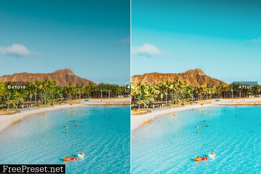 Oahu Travel Mobile & Desktop Lightroom Presets