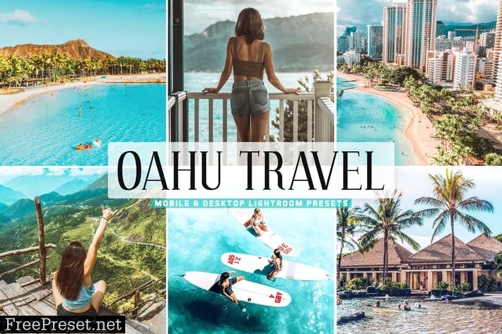 Oahu Travel Mobile & Desktop Lightroom Presets