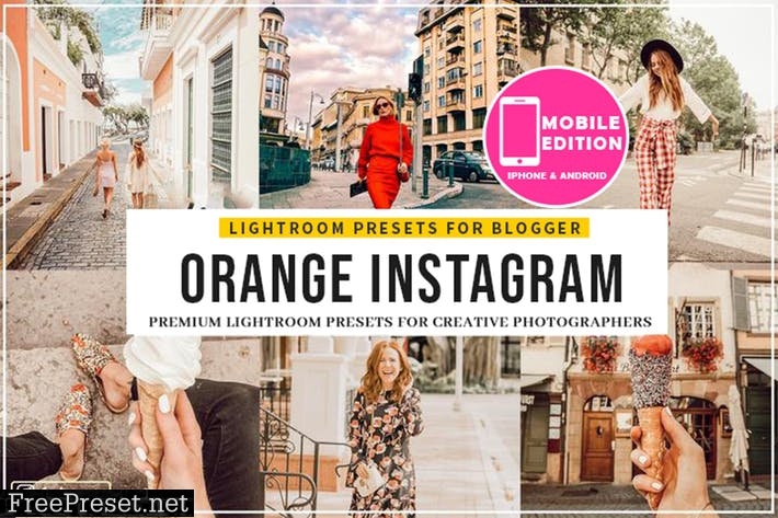 Orange Instagram Blogger Presets