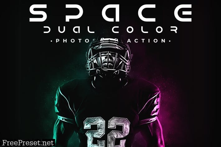 Space Dual Color Photoshop Action DJ9QRKV