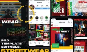 Streetwear - Instagram Post and Stories RB4AGZQ