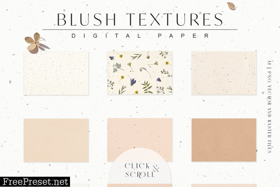 30 Blush Craft Paper Textures PFKRVW8