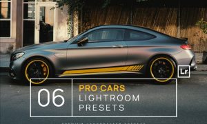 6 Pro Cars Lightroom Presets + Mobile