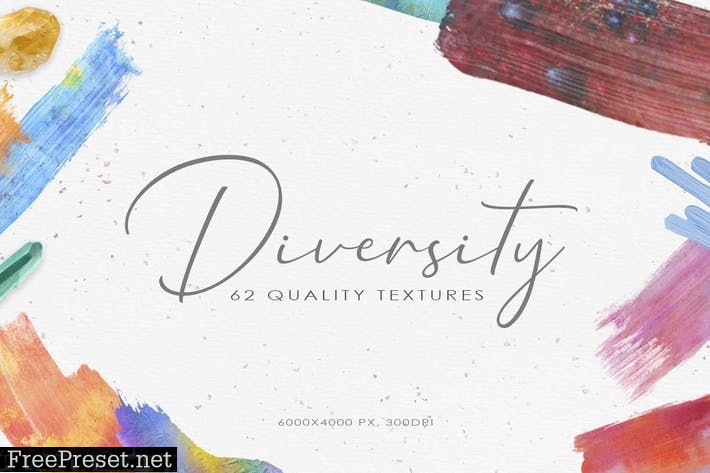 62 Diversity Watercolor Textures B8B6QLR