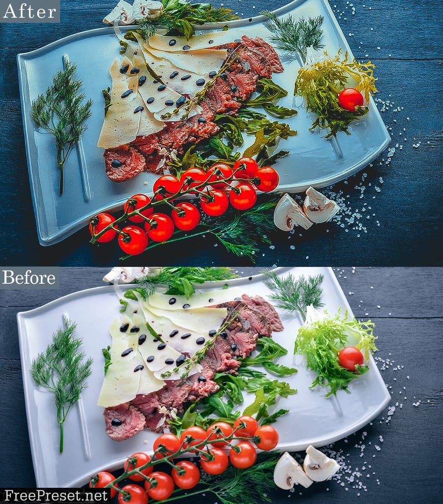 9 Food Blogger Photoshop Actions ET36Y4A