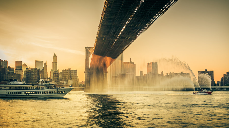 East River Sunset Shower (New York) by Viktor Elizarov on 500px.com