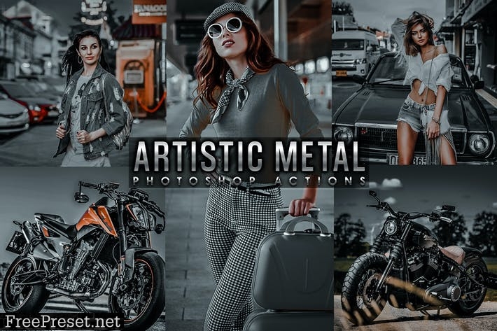 Artistic Collection - Metal Photoshop actions 6FCCET5