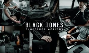Black Tones Photoshop Actions JSHPSZ7