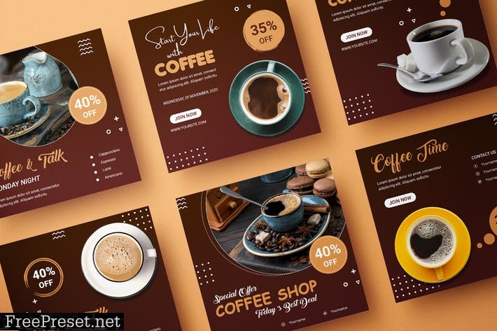 Coffe Banner Template 7V96H3F