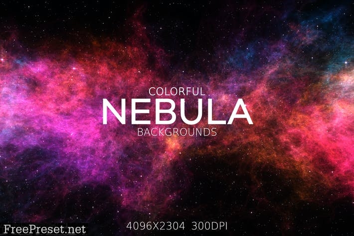 Colorful Nebula Backgrounds H43KJ9E