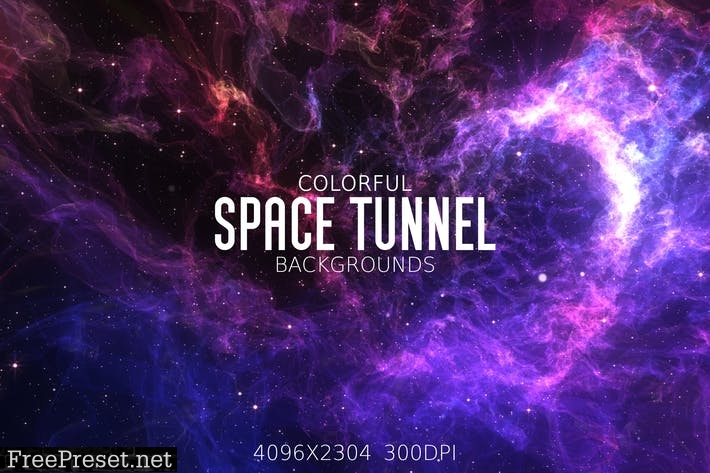 Colorful Space Tunnel Backgrounds 3SJ76SK