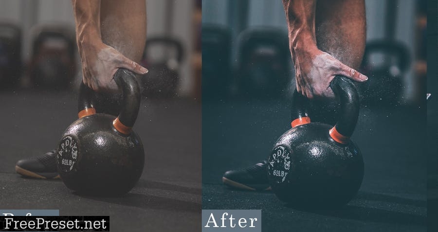 Dark film Fitness lightroom Presetes