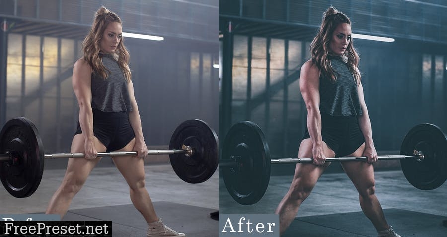 Dark film Fitness lightroom Presetes