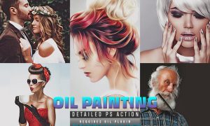 Detailed Oil Painting Photoshop Action FAX8QBF