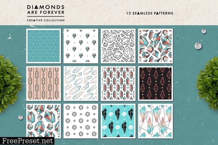 Diamonds are Forever // Seamless Patterns STEUTS3