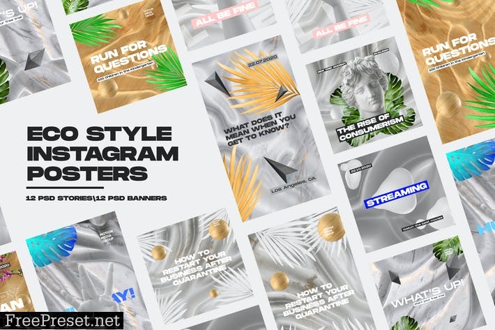 Eco Style Instagram Posters DRL8XDA