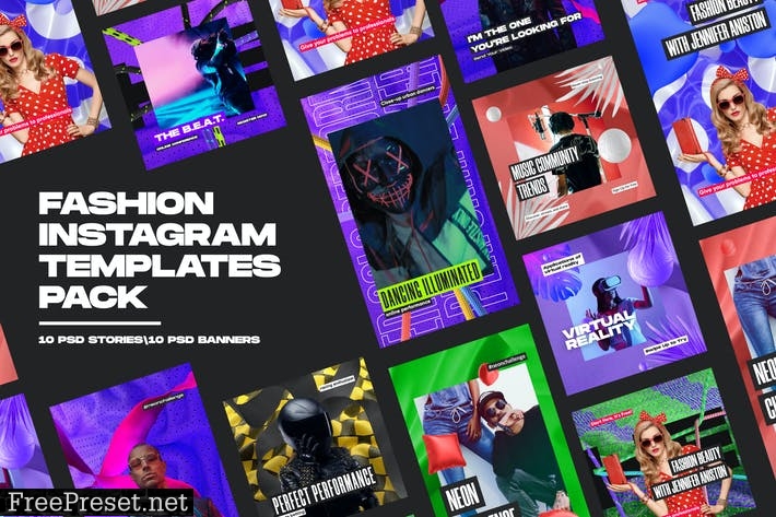 Fashion Instagram Templates Pack VAQW2Y6