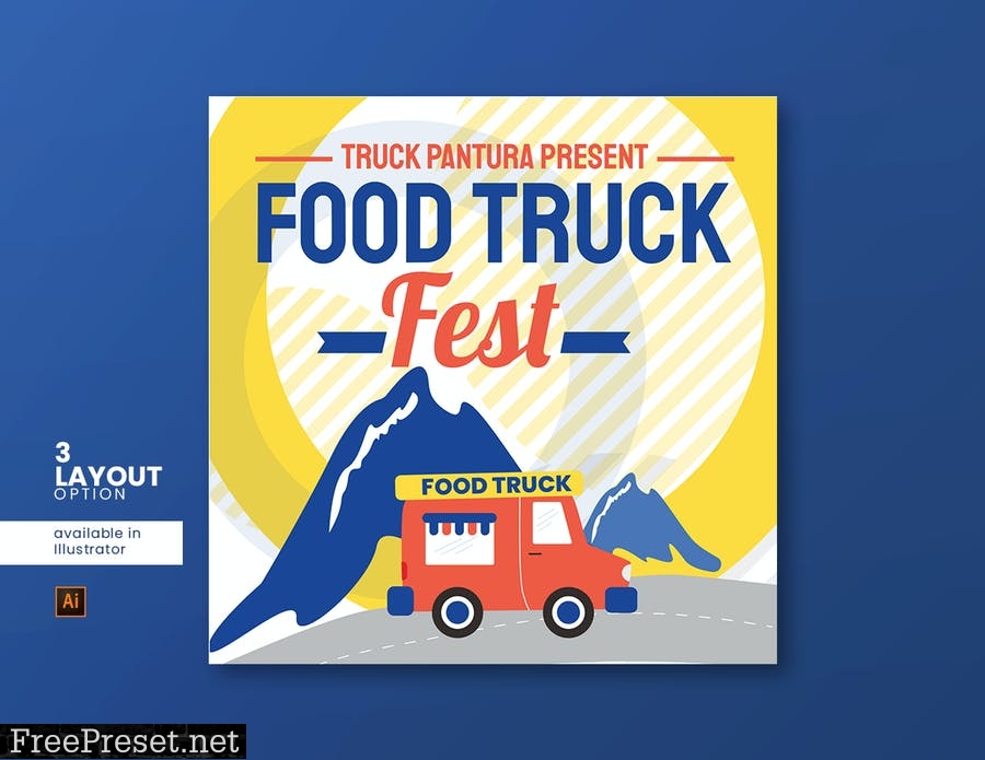 Food Truck Social Media Post YD5KW5X