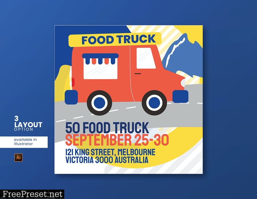 Food Truck Social Media Post YD5KW5X