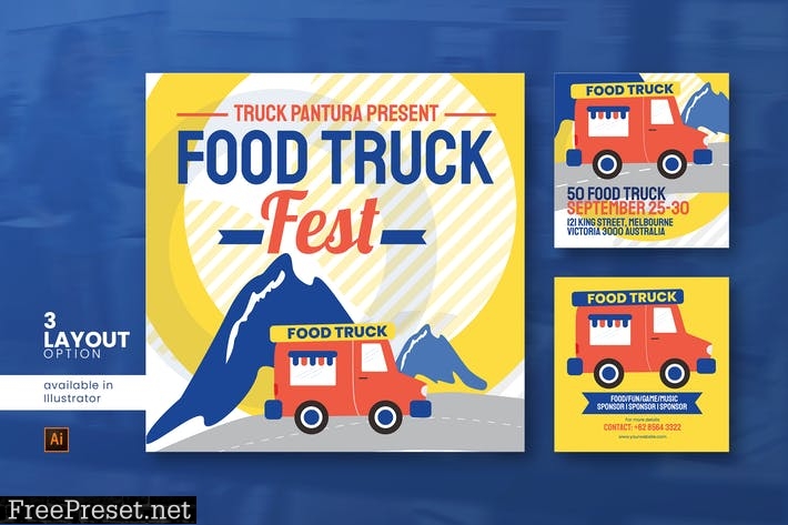 Food Truck Social Media Post YD5KW5X