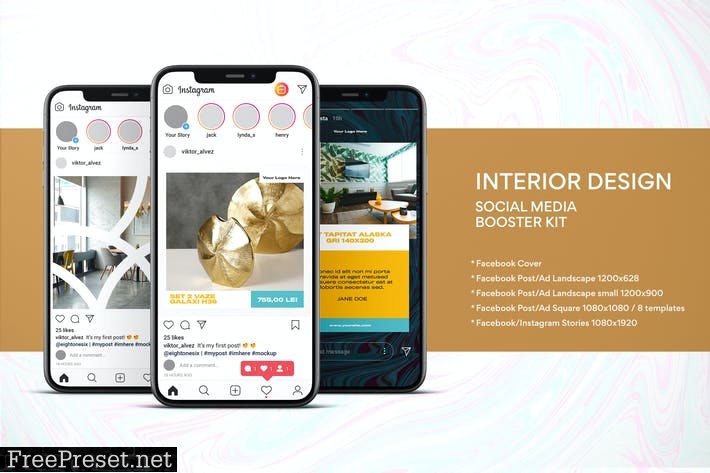 Interior Design Social Media Kit 8CBTQY8