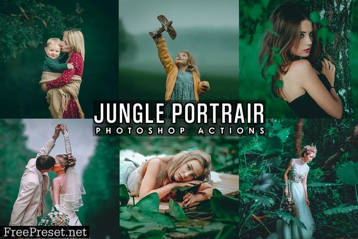 Jungle Portrait Photoshop Actions C4U88G6