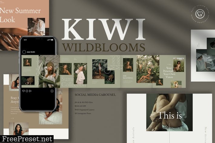 Kiwi Wildblooms Insta Carousel K2FJ6LK
