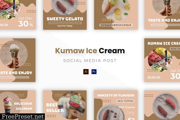 Kumaw Ice Cream Socmed Post YHAELVA