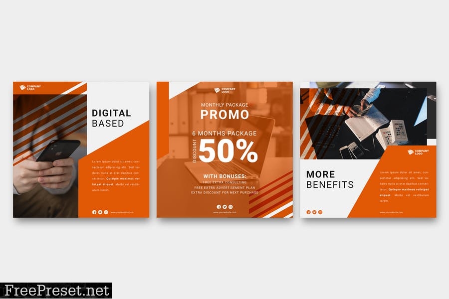 Marketing Agency Instagram Post Template W862BQL