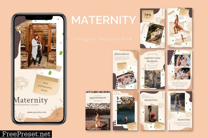 Materinity - Instagram Template Pack Y4LKNUS