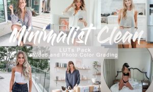 MINIMALIST CLEAN - LUTs Pack for Video and Photo