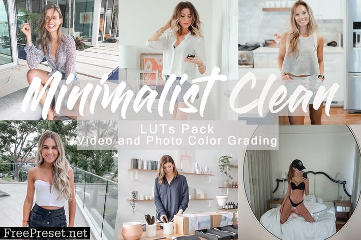 MINIMALIST CLEAN - LUTs Pack for Video and Photo